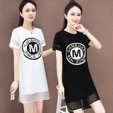 여성 여름 원피스 시원한 민소매 휴가 패션 망사 포인트 스타일 편안한 착용감