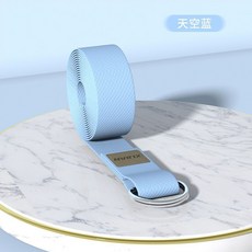 XINJIFU 瑜伽伸展帶 純棉 防駝背 開背輔助 無彈力, 天空藍, 1個
