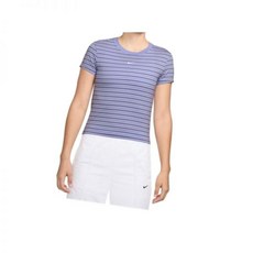 나이키 스포츠웨어 칠 니트 여성 슬림 스트라이프 티셔츠 HF9525-533 247183