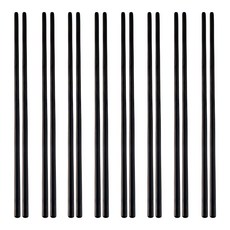 라온누리 리얼심플 블랙 젓가락만 5개, 젓가락만 10개세트