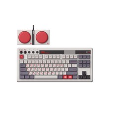 국내정발 8BitDo 레트로 키보드 Retro Mechanical Keyboard [M N C64 F], N한글, 그레이, 백축