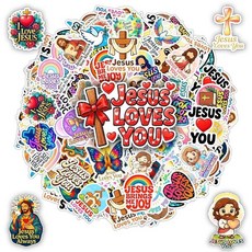 BETANAS 100피스 기독교 신앙 스티커 팩 기도 인용구 비닐 방수 시트 Cross Dove 무지개 꽃무늬 데칼 자동차 노트북 물병 헬멧 스크랩북 냉장고 선물 성인 청, Christian Faith