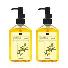 [에코디언트] 100% 퓨어 골든 호호바 오일, 2개, 220ml