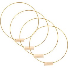 2세트 메탈 플로럴 후프 센터피스 베이스 소박한 웨딩 테이블 장식 DIY 화환 프레임, 30X30X0.3CM