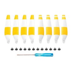 프로펠러 저소음 경량 교체용 윙 팬 미니 프로 드론 예비 부품용, 1개, 5. 8pcs Yellow