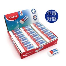 Maped 法國設計 潔淨黏屑塑膠擦 小*36入 橡皮擦, 1個