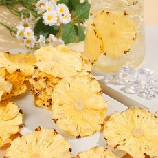 말린 파인애플 파인애플 조각 말린 과일차 과일 조각 물에 담가 마신다 파인애플 조각 구운 장식 커피 장식, 매장 매니저 추천 건조파인애플 슬라이스500g, 1개