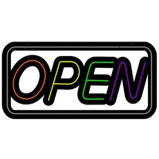 오픈 네온사인 조명 카페 패스트푸드 LED 무선 매장 리모콘 OPEN-B 모델, 1개, RGB