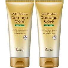 록키스 밀크 프로틴 데미지 케어 헤어팩, 2개, 250ml