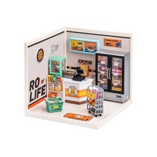 Rolife DIY手工小屋 積木 高能補給 便利店 DW002, 1個