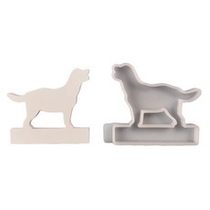 고양이와 강아지 모양 레진 몰드로 캔들 홀더 장식 만들기 크리스마스 선물, Dog 1