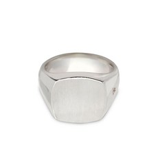 톰우드 쿠션 스털링 실버 시그넷 링