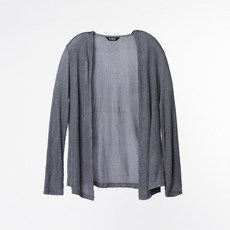 DANEE 蠶絲針織開襟外套 蒼灰色 Free Size