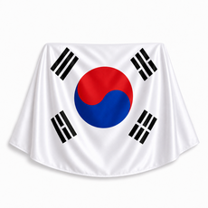 립트 대형 태극기 망토, 1개, 화이트