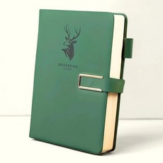 우브레 A5 다이어리 방수 가죽 노트, SD02-딥그린