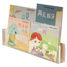 免釘壁掛書架，多層置物，節省空間，簡約時尚，居家收納好幫手, 透明, 1層