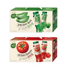자연은 병선물세트 알로에+토마토, 24개, 180ml