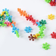 눈송이 블럭 블록 장난감 EQ 창의력 유아 놀이 교구 200pcs, 단품, 1개