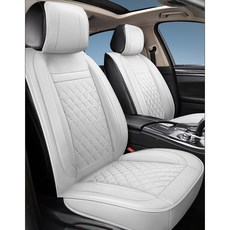 제니븐 자동차 시트커버 교체 차 차량용 보호매트 가죽 카시트 운전석 SF-590, 1개, SF-590 앞좌석 라이트그레이1P