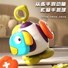 忙碌手抓球 幼兒忙碌球 蒙氏早教玩具 兒童益智玩具, 1個, 小鳥忙碌球, Multicolor