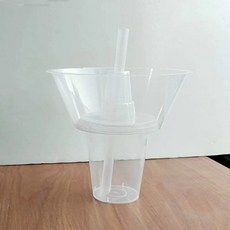 콜팝 용기 맥주컵 100개 세트 야구장 치킨 음료컵 팝콘 사이드 매장, 700ml볼+360ml컵+빨대 100세트, 1개