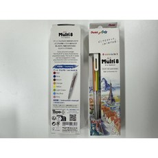 Pentel 8색 색연필 펜텔 Art multi 8 아트 멀티8 XPH804, 1개