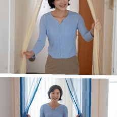 현관문 출입구 가정용 자석식 방충망 간편부착 여름철 벌레차단 통풍 환기, 일반형 자석 모기장 블루(90)