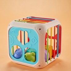 彩虹塞塞樂嬰幼兒早教認知抓握玩具寶寶趣味益智拉拉樂玩具代發, 1個, 608-7益智彩虹塞塞樂:如圖