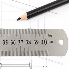 지고지순 쇠자 40cm 커팅자