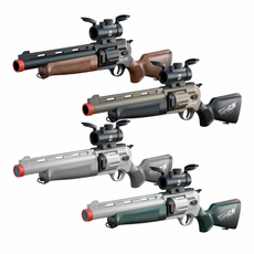 UB 리볼버형 산탄총 SR410 탄피배출 너프건 ZP5 장난감총 배그 서바이벌, 1개, 그레이