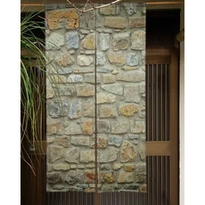 암막커튼 거실커튼 일본 노렌 도어 파티션 커튼 주방 출입구 장식 녹색 식물 간단한 드레이프 카페 레스토랑 하프