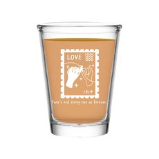台式玻璃杯 啤酒杯 戀語杯 加厚耐用 經典造型, 1個