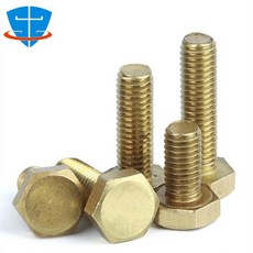 M3 M4 M5 M6 M8 M10 M12 외부 육각 머리 황동 나사 구리 캡 볼트 호환 미터 모양 DIN4014