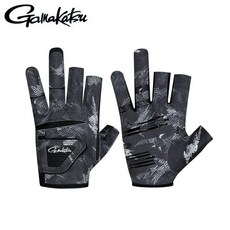 낚시 장갑 다섯 손가락 내마모성 통기성 미끄럼 방지 절단 바다, C. L (palm 7-8cm), 8. 3 fingers. gray, 1개