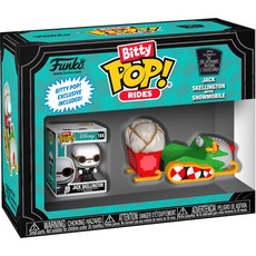 FUNKO Bitty POP Ride 聖誕夜驚魂 杰克與雪地摩托 模型 迷你收藏 精緻擺件, 1個, Multicolor