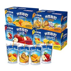 농심 카프리썬 x 40팩 사과+사파리+오렌지+오렌지망고 200mlx각10팩, 200ml, 40개