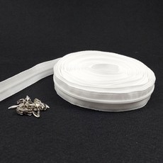 3호 롤지퍼 10마(슬라이드 포함), 1세트, 화이트