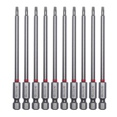 PHS 자석 별비트 T10x75mm 10개 세트 TBH10-75 기장75mm 드릴비트
