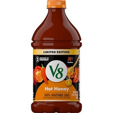 V8 Hot Honey 100% Vegetable Juice 46 fl oz Bottle, 1개