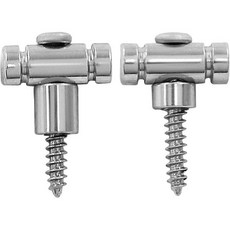 2개 세트 기타 롤러 스트링 리테이너 - 트리 일렉트릭 기타용 교체 부품 검은색, 은색