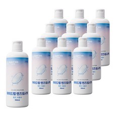 아이드랩 렌즈 식염수 하드 소프트 드림렌즈 세척액 헹굼, 10개, 150ml