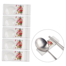 본차이나 도자기 받침 허니문로즈 국산 5개입 수저 세트 59000EA 1EA, 본상품