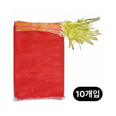 다온홈 국내산 다용도 농수산망 양파망, 10개, 적색