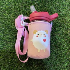 Camelbak/Nalgene 兒童水壺背袋 - 水壺套/背帶/水壺袋/杯套, 1個, 粉紅綿羊, 粉紅綿羊