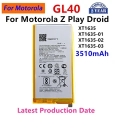 모토로라 Z4 XT1980-3 Z3 Z2 플레이 포스 G7 드로이드용 JE40 HD40 GL40 배터리, 01 GL40 Z Play Droid