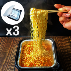 비화식 발열도시락 발열팩 야구장 라면 발열용기 음식 등산 낚시 캠핑 발열제, 선택1.세트구성x3, 1개