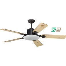 （修一）穩帝士 吊扇60吋 吊扇燈60吋 平光黑 DC直流遙控 單燈36瓦 微調36瓦 台灣製造, 原木黑,60吋 36瓦