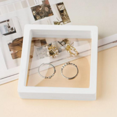 주얼리보관케이스 PE 투명필름 액세서리 케이스 화이트 주얼 5p세트 9cm