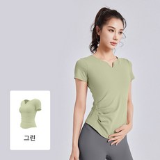 708090 여성 필라테스옷 찰랑 슬림핏 반팔 요가복