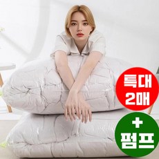 엠케이리빙 2중잠금방식 밸브형 이불 압축팩 겨울옷 패딩 압축 보관, 1개